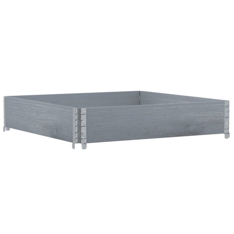 Vidaxx Palettenoberkante 100x100 cm massives Kiefernholz grau