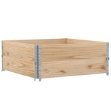 Vidaxx Palettenaufsatzrahmen 2 Stück 100x100 cm massives Kiefernholz