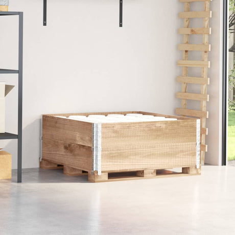 Vidaxx Palettenaufsatzrahmen 2 Stück 100x100 cm massives Kiefernholz