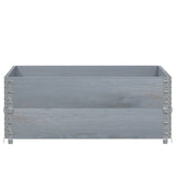 Vidaxx Palettenoberkanten 2 Stk. 100x100 cm massives Kiefernholz grau