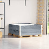 Vidaxx Palettenoberkanten 2 Stk. 100x100 cm massives Kiefernholz grau