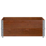Vidaxx Palettenverlängerungen 2 Stk. 100x100 cm massives Kiefernholz braun