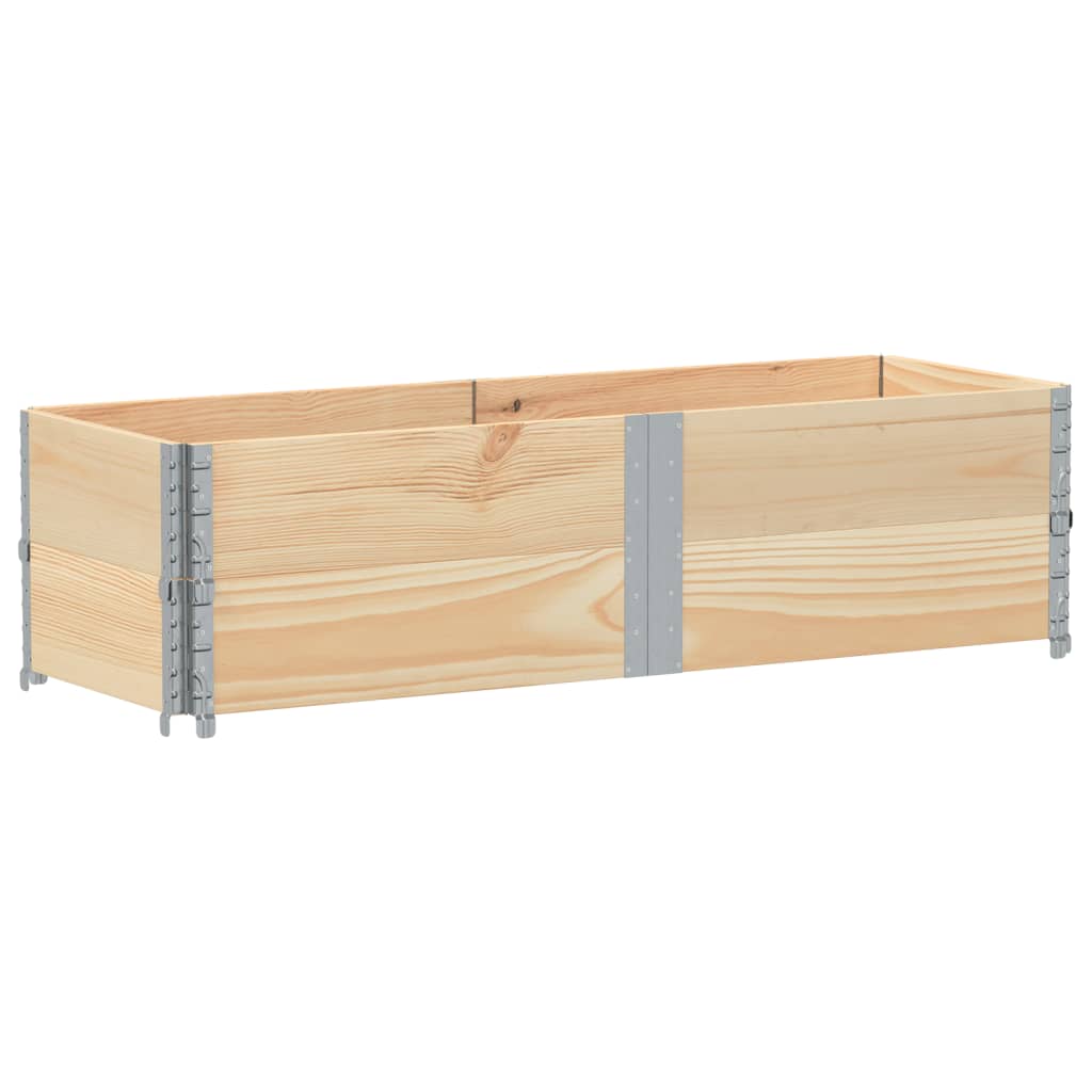 Vidaxx Palettenaufsatzrahmen 2 Stück 150x50 cm massives Kiefernholz