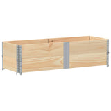 Vidaxx Palettenaufsatzrahmen 2 Stück 150x50 cm massives Kiefernholz