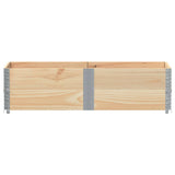 Vidaxx Palettenaufsatzrahmen 2 Stück 150x50 cm massives Kiefernholz