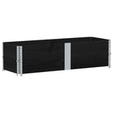 Vidaxx Palettenverlängerungen 2 Stk. 150x50 cm massives Kiefernholz schwarz