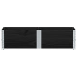 Vidaxx Palettenverlängerungen 2 Stk. 150x50 cm massives Kiefernholz schwarz
