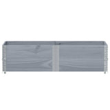 Vidaxx Palettenaufsatzrahmen 2 Stk. 150x50 cm massives Kiefernholz grau