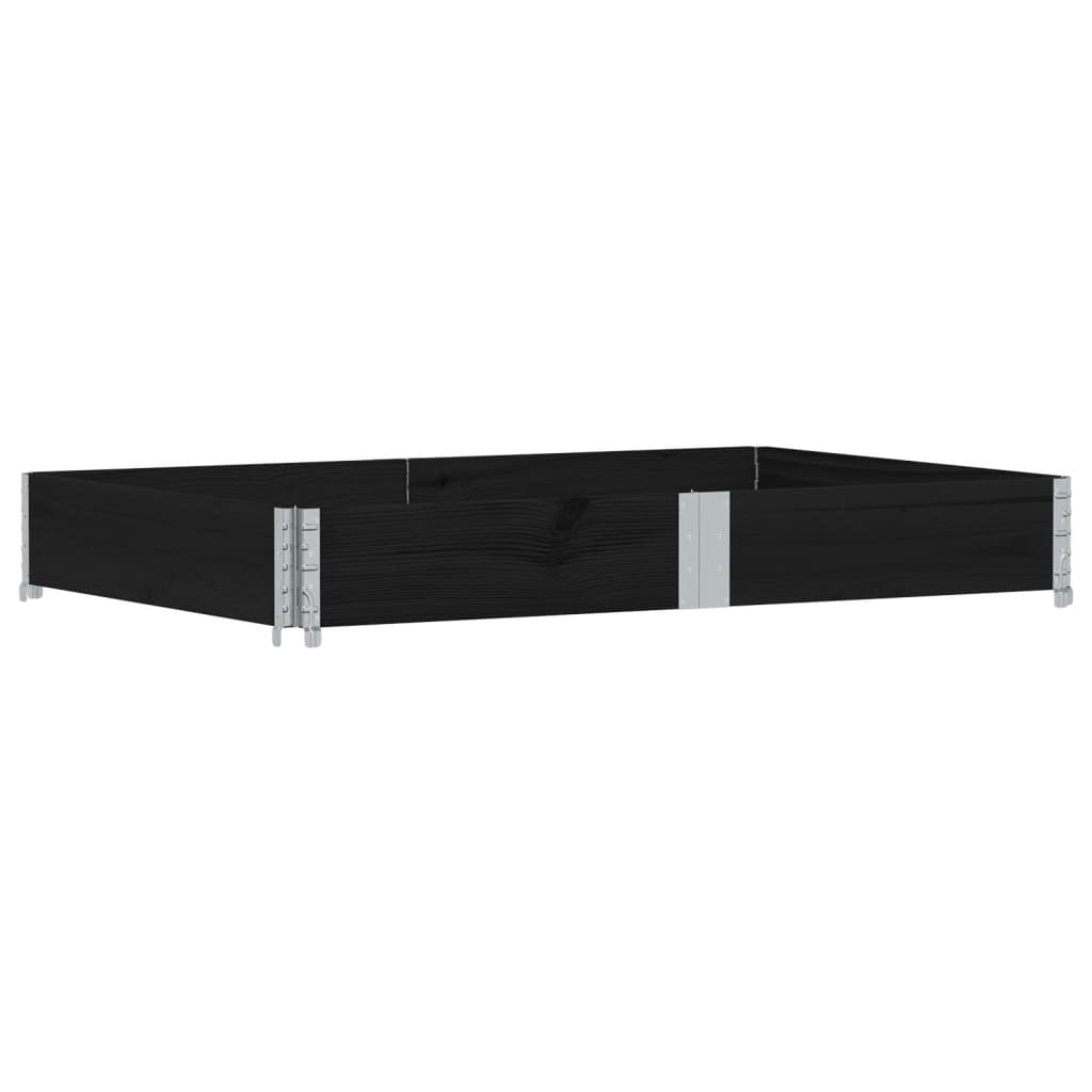 Vidaxx Palettenoberkante 150x100 cm massives Kiefernholz schwarz