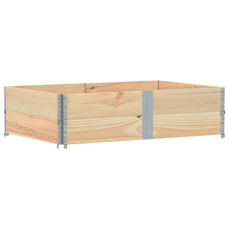 Vidaxx Palettenaufsatzrahmen 2 Stück 150x100 cm massives Kiefernholz