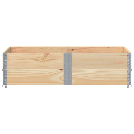 Vidaxx Palettenaufsatzrahmen 2 Stück 150x100 cm massives Kiefernholz