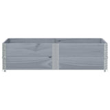 Vidaxx Palettenverlängerungen 2 Stk. 150x100 cm massives Kiefernholz grau
