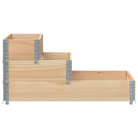 Vidaxx Hochkübel 3-lagig 120x80 cm massives Kiefernholz
