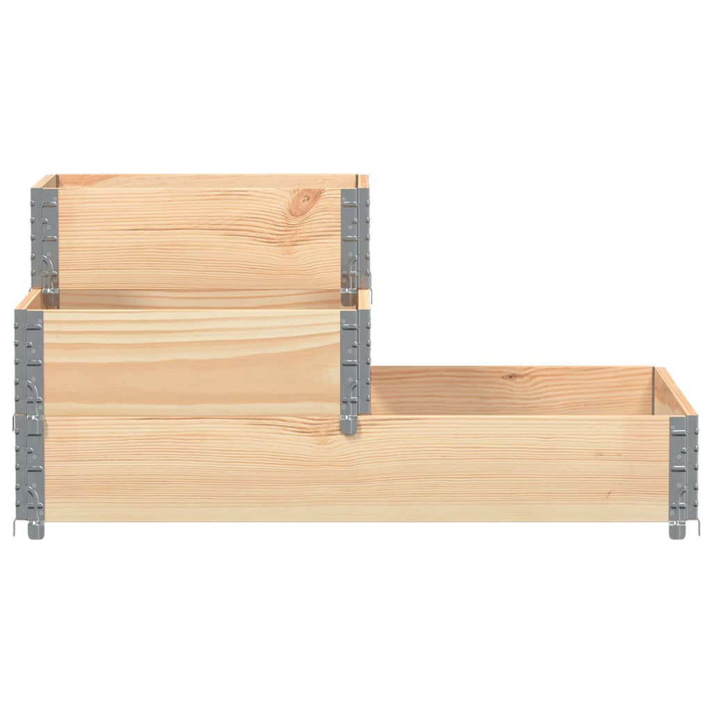 Vidaxx Hochkübel 3-lagig 120x80 cm massives Kiefernholz