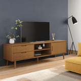 Vidaxl tv-meubel molde 158x40x49 cm massief grenenhout bruin
