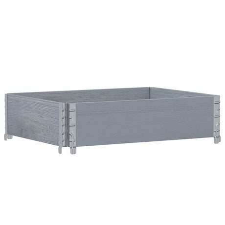 Vidaxx Pflanzgefäß 80x60 cm massives Kiefernholz grau
