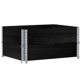 Vidaxx Pflanzgefäß 80x60 cm massives Kiefernholz schwarz