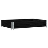 Vidaxx Pflanzgefäß 120x80 cm massives Kiefernholz schwarz