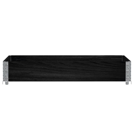 Vidaxx Pflanzgefäß 120x80 cm massives Kiefernholz schwarz