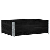 Vidaxx Pflanzgefäß 120x80 cm massives Kiefernholz schwarz