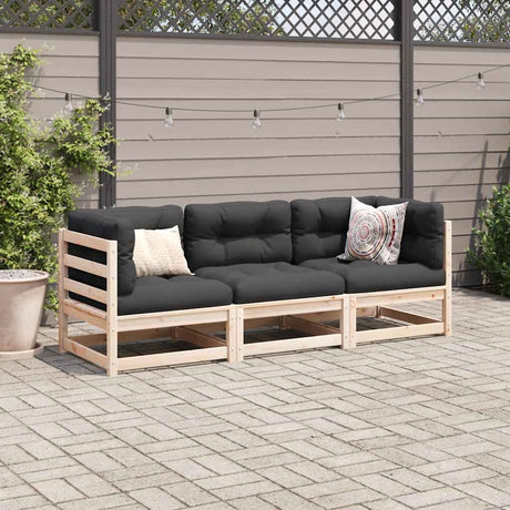 Vidaxl 3-delige loungeset massief grenenhout