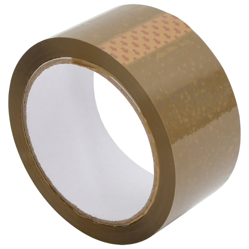 VidaXL Verpackungsbänder 72 Stück 48 mm x 66 m braun