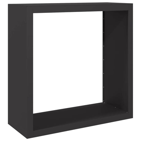 Vidaxx Kaminholzregal 100x40x100 cm Stahl schwarz