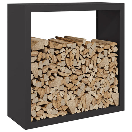Vidaxx Kaminholzregal 100x40x100 cm Stahl schwarz