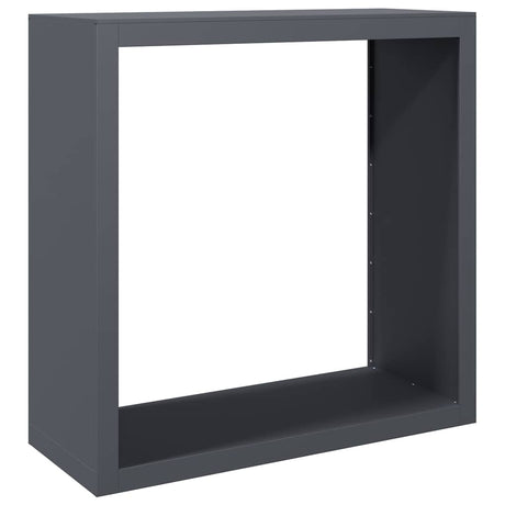 Vidaxx Kaminholzregal 100x40x100 cm Stahl Anthrazit