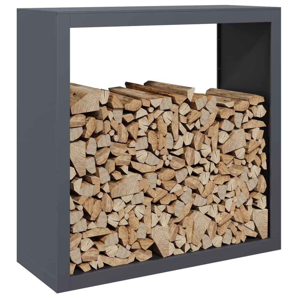Vidaxx Kaminholzregal 100x40x100 cm Stahl Anthrazit
