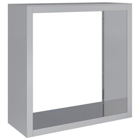Vidaxx Brennholzregal 100x40x100 cm aus verzinktem Stahl