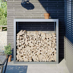 Vidaxx Brennholzregal 100x40x100 cm aus verzinktem Stahl