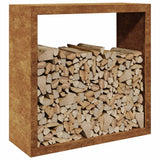 Vidaxx Kaminholzregal 100x40x100 cm wetterfester Stahl