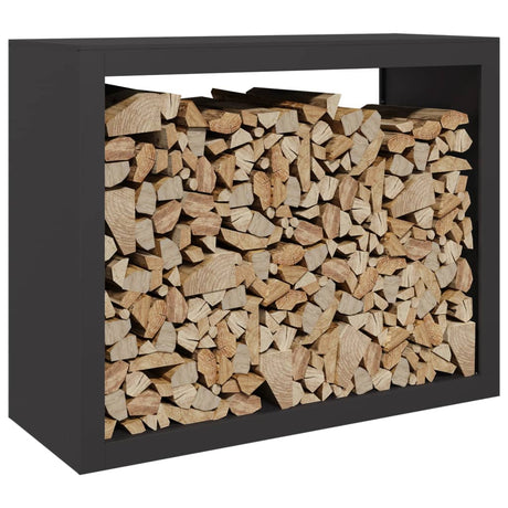 Vidaxx Kaminholzregal 100x40x80 cm Stahl schwarz