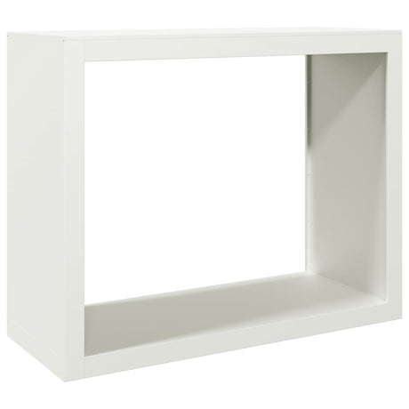 Vidaxx Kaminholzregal 100x40x80 cm Stahl weiß