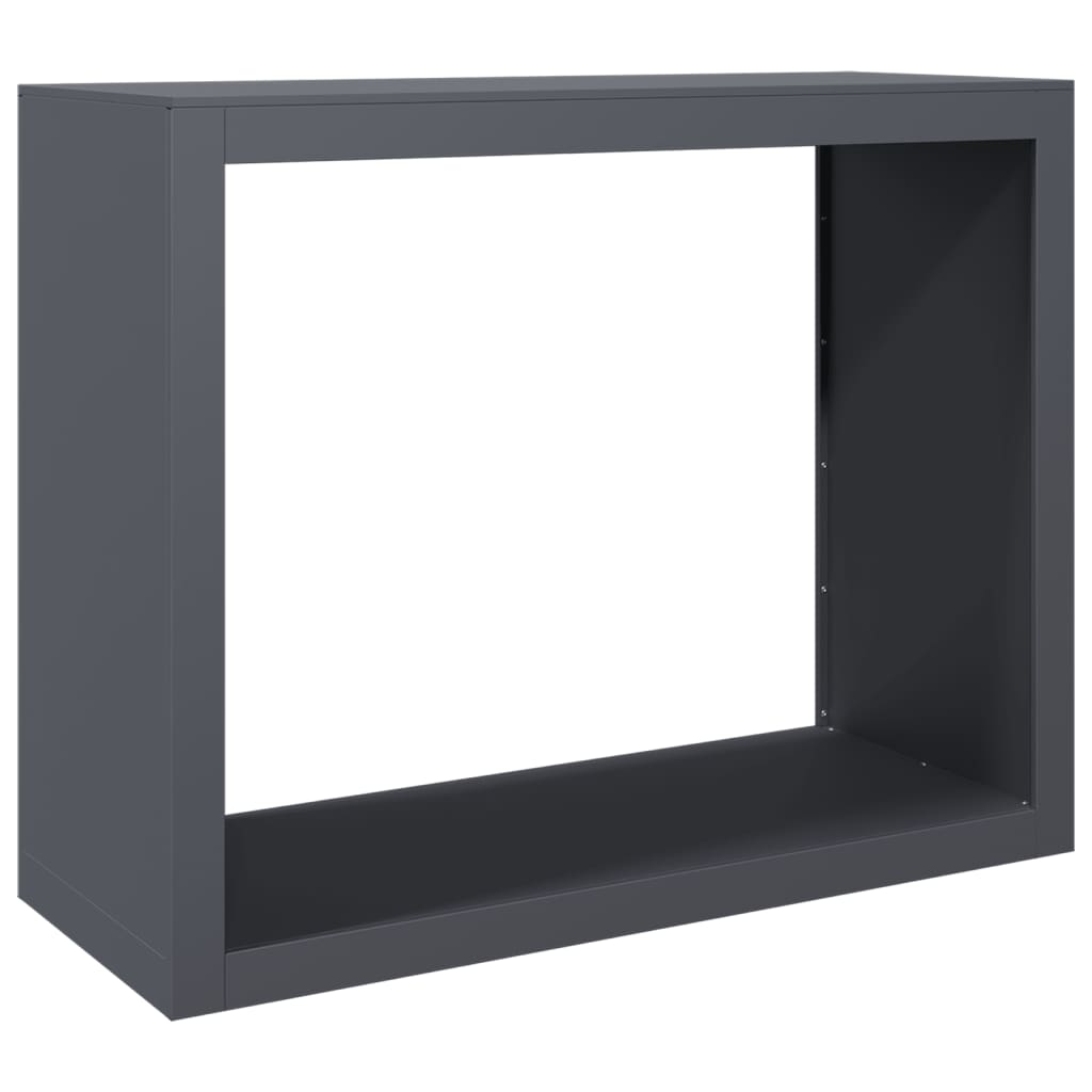 Vidaxx Kaminholzregal 100x40x80 cm Stahl Anthrazit