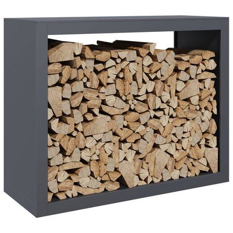 Vidaxx Kaminholzregal 100x40x80 cm Stahl Anthrazit