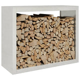 Vidaxx Kaminholzregal 100x40x80 cm Edelstahl