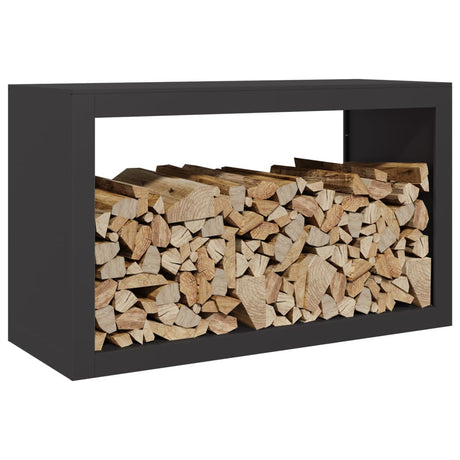 Vidaxx Kaminholzregal 100x40x60 cm Stahl schwarz