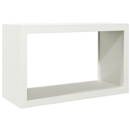 Vidaxx Kaminholzregal 100x40x60 cm Stahl weiß
