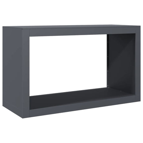 Vidaxx Kaminholzregal 100x40x60 cm Stahl Anthrazit