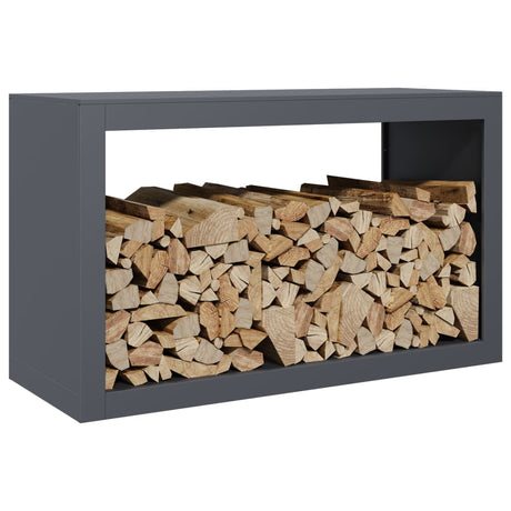 Vidaxx Kaminholzregal 100x40x60 cm Stahl Anthrazit