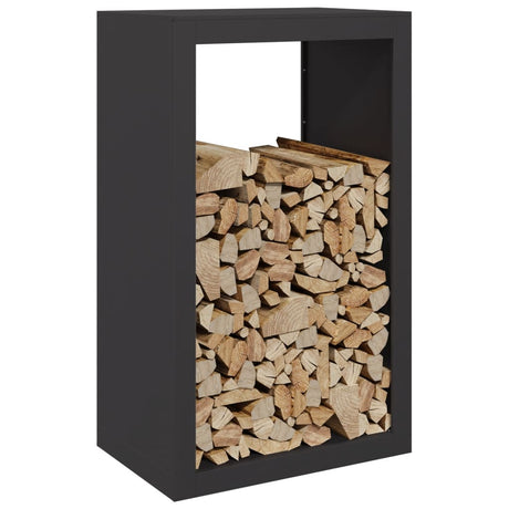 Vidaxx Kaminholzregal 60x40x100 cm Stahl schwarz
