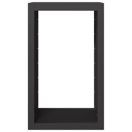 Vidaxx Kaminholzregal 60x40x100 cm Stahl schwarz