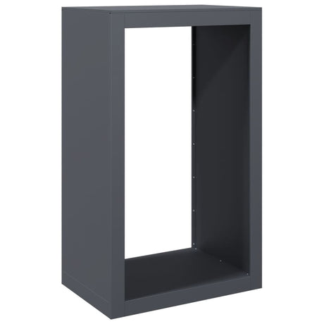 Vidaxx Kaminholzregal 60x40x100 cm Stahl Anthrazit