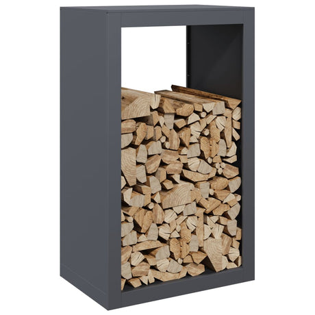 Vidaxx Kaminholzregal 60x40x100 cm Stahl Anthrazit