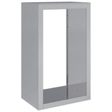 Vidaxx Kaminholzregal 60x40x100 cm aus verzinktem Stahl