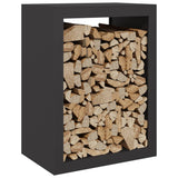 Vidaxx Kaminholzregal 60x40x80 cm Stahl schwarz