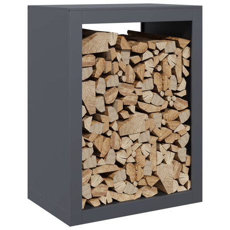 Vidaxx Kaminholzregal 60x40x80 cm Stahl Anthrazit