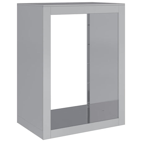 Vidaxx Brennholzregal 60x40x80 cm aus verzinktem Stahl